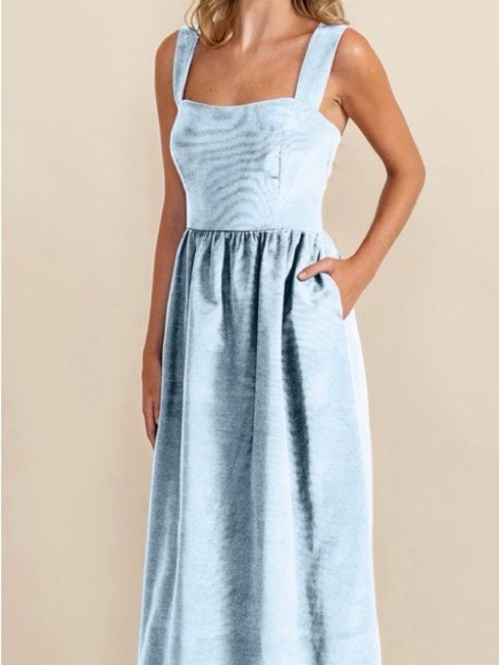 Lulakate Beckett Dress in Sky